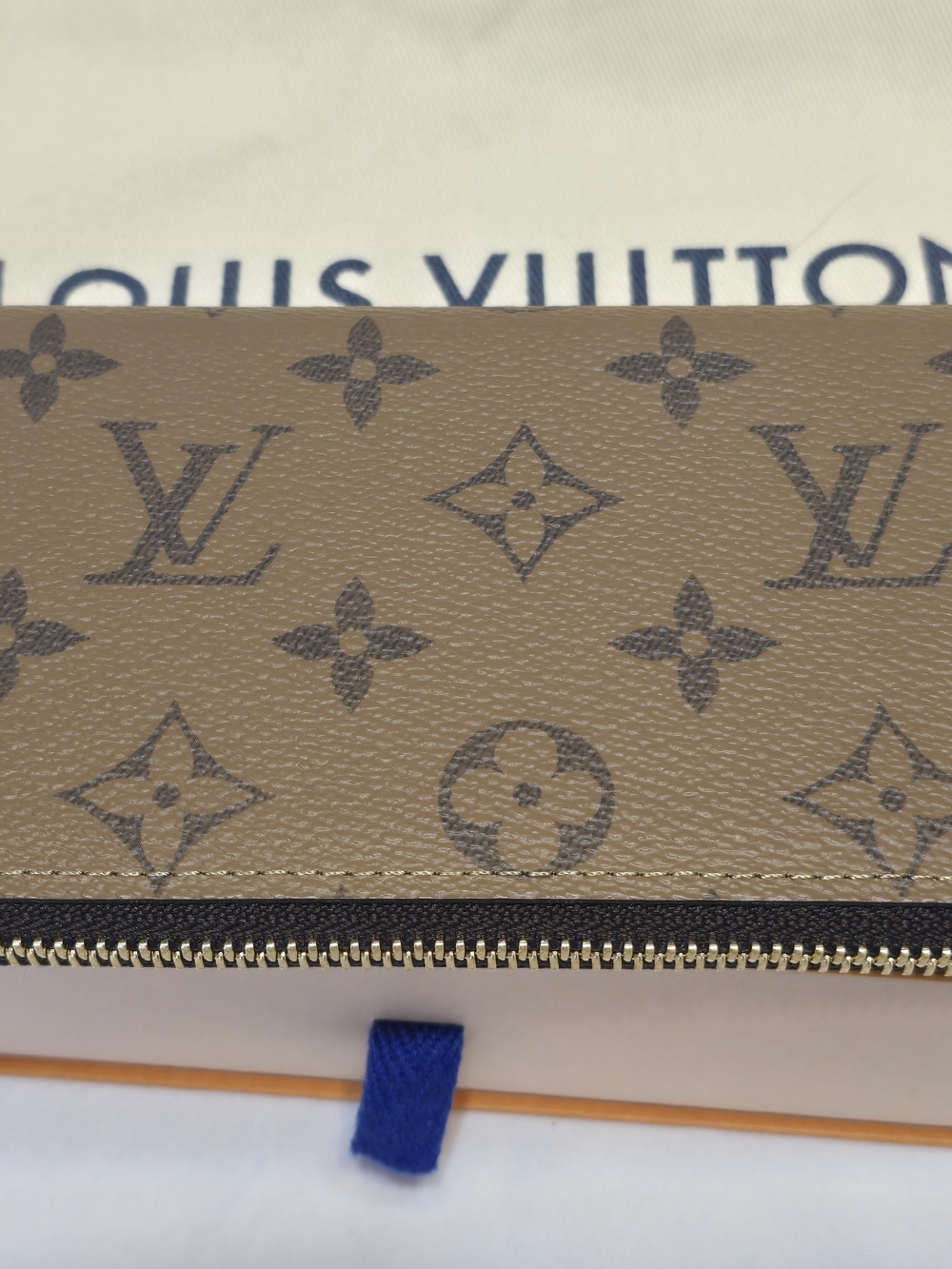 Louis Vuitton Monogram Reverse Clemence Zip Wallet 🤎 NFC Microchipped - Picture 3 of 13